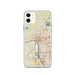 Custom Tulsa Oklahoma Map Phone Case in Woodblock