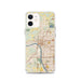 Custom Tulsa Oklahoma Map iPhone 12 Phone Case in Woodblock