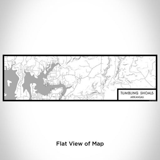 Flat View of Map Custom Tumbling Shoals Arkansas Map Enamel Mug in Classic