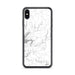 Custom iPhone XS Max Tumbling Shoals Arkansas Map Phone Case in Classic