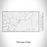 Rendered View of Tumbling Shoals Arkansas Map Engraving on 17oz Stainless Steel Insulated Cola Bottle in White