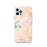 Custom iPhone 12 Pro Tumbling Shoals Arkansas Map Phone Case in Watercolor
