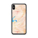 Custom iPhone XS Max Tumbling Shoals Arkansas Map Phone Case in Watercolor