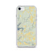Custom iPhone SE Tumbling Shoals Arkansas Map Phone Case in Woodblock