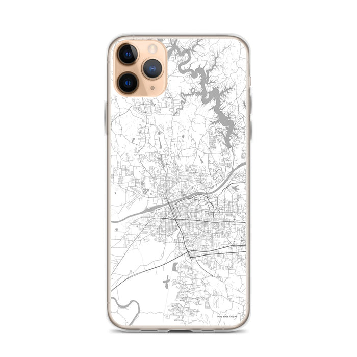 Custom Tuscaloosa Alabama Map Phone Case in Classic