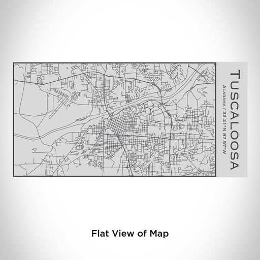 Rendered View of Tuscaloosa Alabama Map Engraving on 17oz Stainless Steel Insulated Cola Bottle