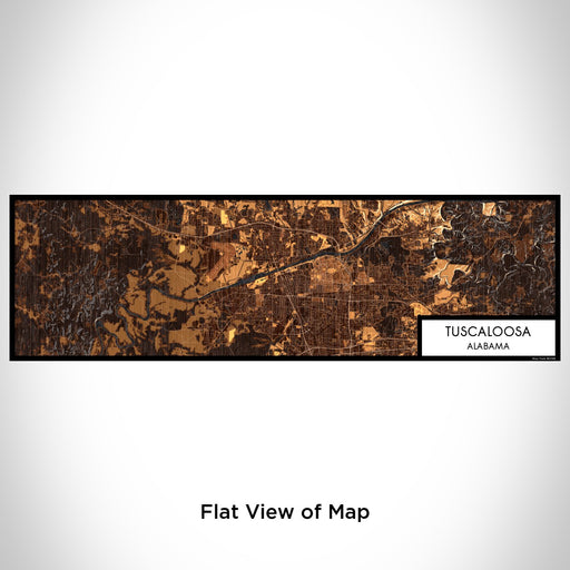 Flat View of Map Custom Tuscaloosa Alabama Map Enamel Mug in Ember