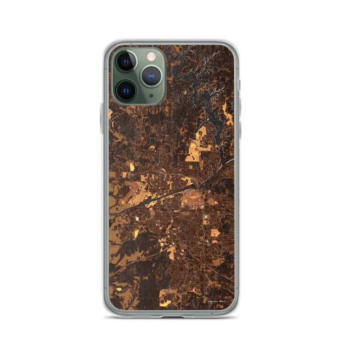 Custom Tuscaloosa Alabama Map Phone Case in Ember