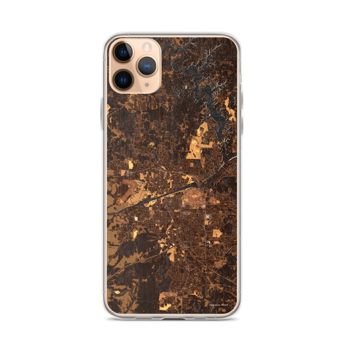 Custom Tuscaloosa Alabama Map Phone Case in Ember