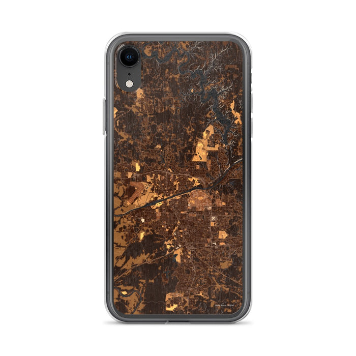 Custom Tuscaloosa Alabama Map Phone Case in Ember