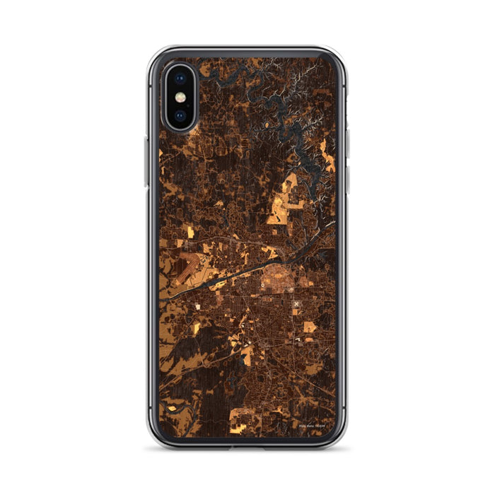 Custom Tuscaloosa Alabama Map Phone Case in Ember