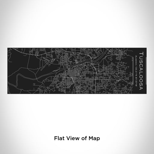 Rendered View of Tuscaloosa Alabama Map Engraving on 10oz Stainless Steel Insulated Cup with Sliding Lid in Black