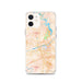 Custom Tuscaloosa Alabama Map iPhone 12 Phone Case in Watercolor