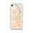 Custom Tuscaloosa Alabama Map iPhone SE Phone Case in Watercolor