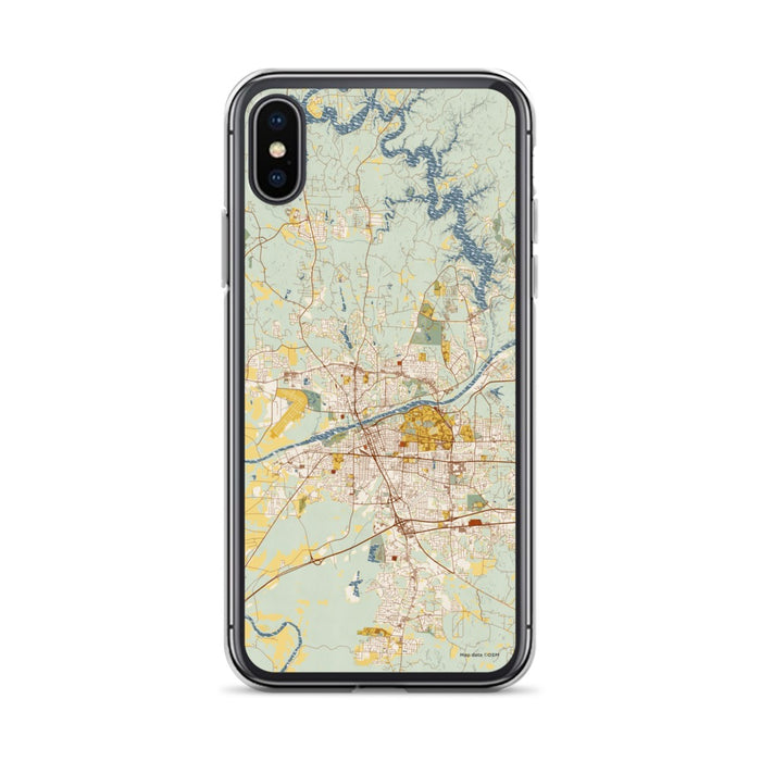 Custom Tuscaloosa Alabama Map Phone Case in Woodblock