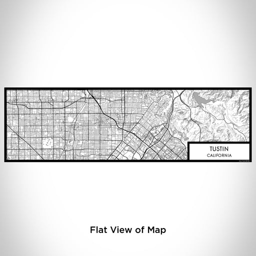 Flat View of Map Custom Tustin California Map Enamel Mug in Classic