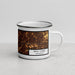 Right View Custom Twin Cities Minnesota Map Enamel Mug in Ember