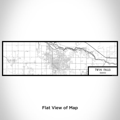 Flat View of Map Custom Twin Falls Idaho Map Enamel Mug in Classic