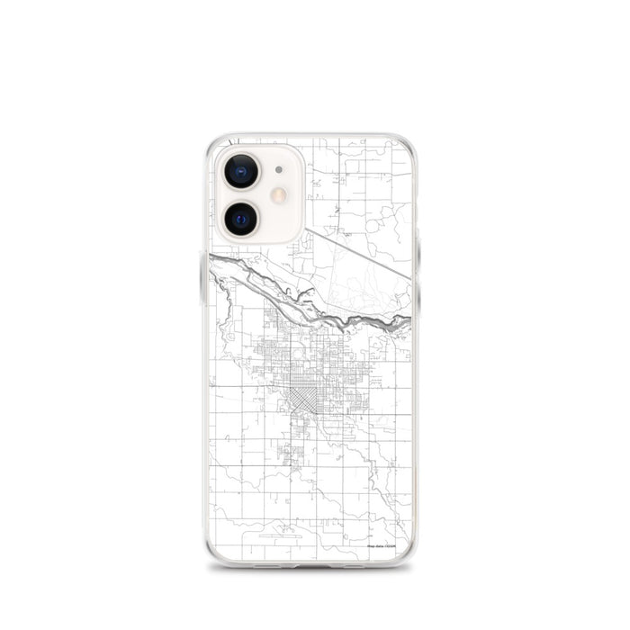 Custom Twin Falls Idaho Map iPhone 12 mini Phone Case in Classic