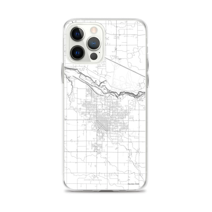 Custom Twin Falls Idaho Map iPhone 12 Pro Max Phone Case in Classic