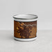 Front View Custom Twin Falls Idaho Map Enamel Mug in Ember