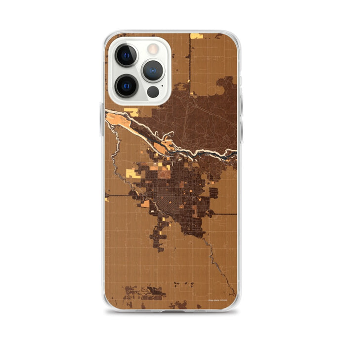 Custom Twin Falls Idaho Map iPhone 12 Pro Max Phone Case in Ember