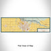 Flat View of Map Custom Twin Falls Idaho Map Enamel Mug in Woodblock