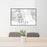 24x36 Ukiah California Map Print Lanscape Orientation in Classic Style Behind 2 Chairs Table and Potted Plant