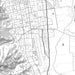 Ukiah California Map Print in Classic Style Zoomed In Close Up Showing Details