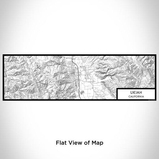 Flat View of Map Custom Ukiah California Map Enamel Mug in Classic