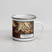 Right View Custom Union City California Map Enamel Mug in Ember