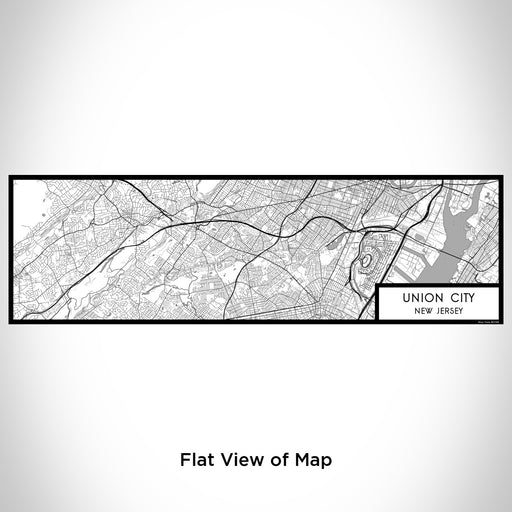 Flat View of Map Custom Union City New Jersey Map Enamel Mug in Classic