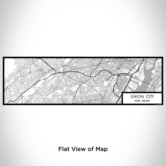Flat View of Map Custom Union City New Jersey Map Enamel Mug in Classic