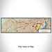 Flat View of Map Custom Union City New Jersey Map Enamel Mug in Woodblock
