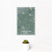 12x18 Uniontown Ohio Map Print Portrait Orientation in Afternoon Style With Small Cactus Plant in White Planter