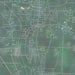 Uniontown Ohio Map Print in Afternoon Style Zoomed In Close Up Showing Details