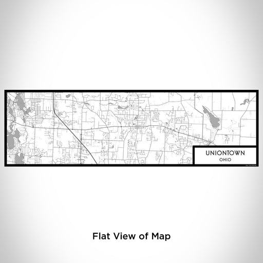 Flat View of Map Custom Uniontown Ohio Map Enamel Mug in Classic