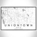 Uniontown Ohio Map Print Landscape Orientation in Classic Style With Shaded Background