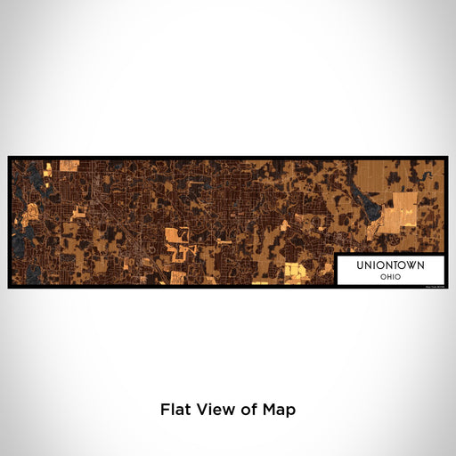 Flat View of Map Custom Uniontown Ohio Map Enamel Mug in Ember