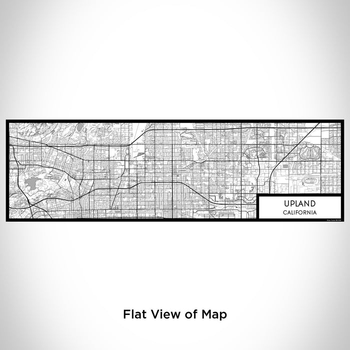 Flat View of Map Custom Upland California Map Enamel Mug in Classic