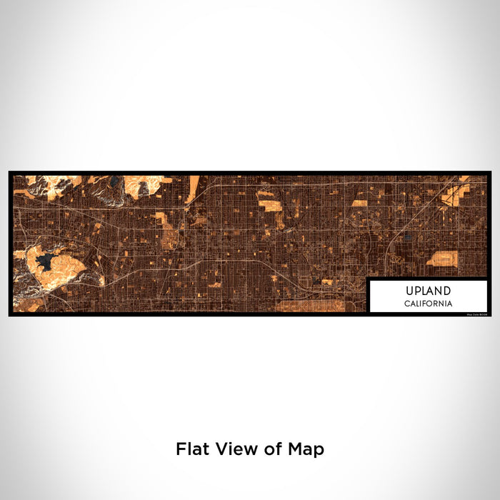 Flat View of Map Custom Upland California Map Enamel Mug in Ember