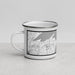 Left View Custom Upper Peninsula Michigan Map Enamel Mug in Classic