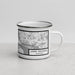 Right View Custom Upper Peninsula Michigan Map Enamel Mug in Classic