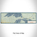 Flat View of Map Custom Upper Peninsula Michigan Map Enamel Mug in Woodblock