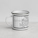 Left View Custom Urbana Illinois Map Enamel Mug in Classic