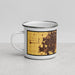 Left View Custom Urbana Illinois Map Enamel Mug in Ember