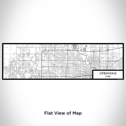 Flat View of Map Custom Urbandale Iowa Map Enamel Mug in Classic
