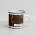 Right View Custom Urbandale Iowa Map Enamel Mug in Ember