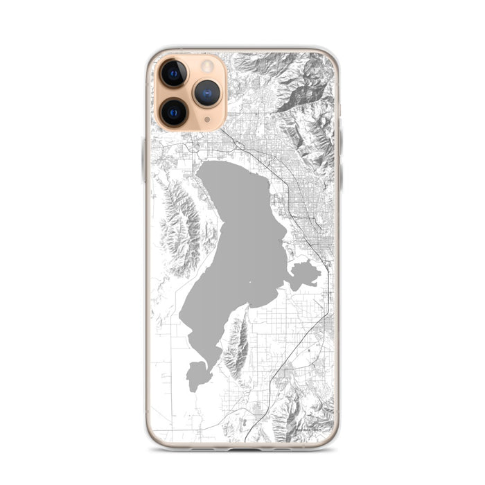 Custom iPhone 11 Pro Max Utah Lake Utah Map Phone Case in Classic