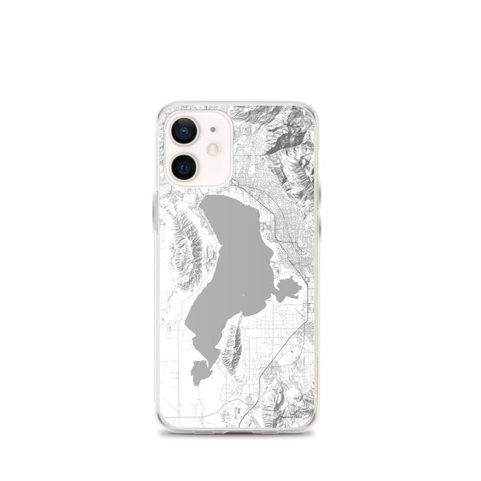 Custom iPhone 12 mini Utah Lake Utah Map Phone Case in Classic